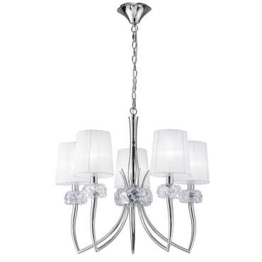 Подвесная люстра Loewe Chrome 4631 (ткань, цвет белый)
