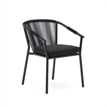 Садовый стул Xelida черного цвета