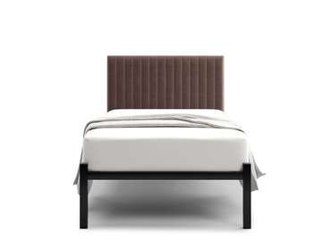 Кровать Лофт Mellisa Steccato 90х200 темно-коричневого цвета без подъемного механизма