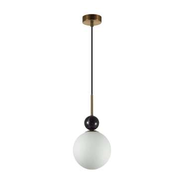 Подвесной светильник Odeon Light Lolla 4361/1A бронзовый/белый/камень/металл IP20 E14 40W 220V