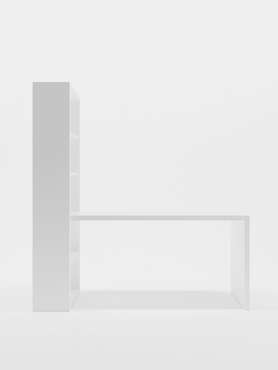 Письменный стол Tesla белого цвета