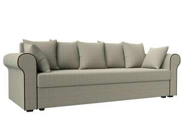 Прямой диван-кровать Рейн серо-бежевого цвета