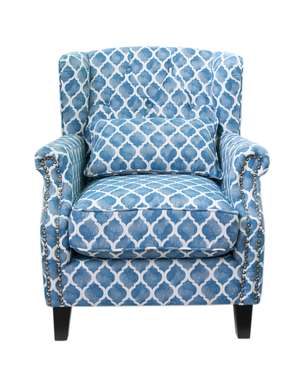 Кресло Scott blue wave сине-белого цвета