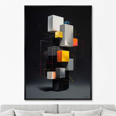 Репродукция картины Disassembled colors, No 2, 2024г.
