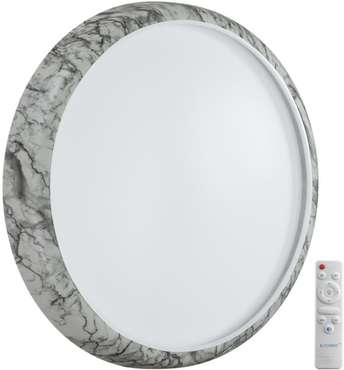 Настенно-потолочный светильник Sonex Mramo White 7638/EL COLOR SN пластик/бел. мрамор LED 70Вт 3000-6000K D510 IP43 пульт ДУ
