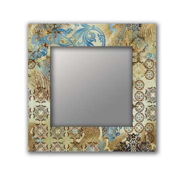 Настенное зеркало Винтажный стиль 50х65 бежевого цвета
