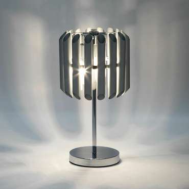 Настольная лампа в стиле лофт 01107/3 серебро Castellie