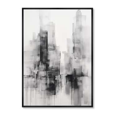 Репродукция картины Evening in the city, No 1, 2024г.