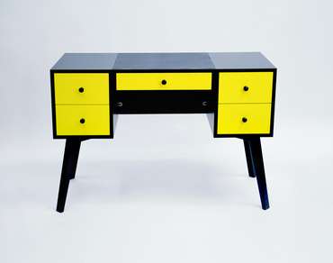Письменный стол Ray черно-желтого цвета
