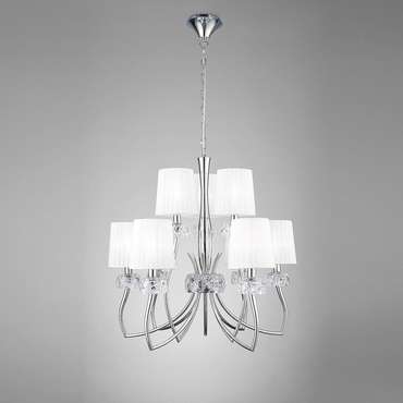 Подвесная люстра Loewe Chrome 4630 (ткань, цвет белый)