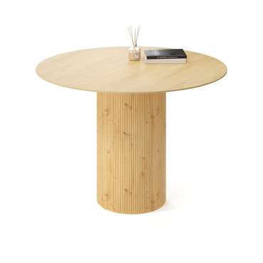 Обеденный стол Субра L с основанием из массива дуба