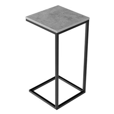 Столик приставной Loft серого цвета под бетон