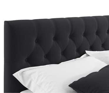 Кровать Verona 140х200 с подъемным механизмом черного цвета