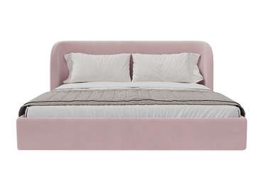 Кровать двуспальная Classic 200х200 розового цвета с подъемным механизмом