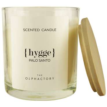Свеча ароматическая Hygge белого цвета