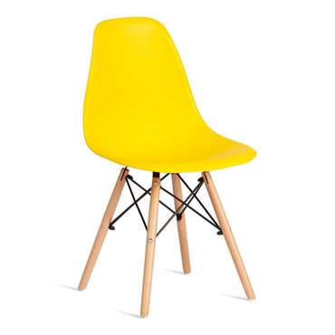 Комплект из четырех стульев Cindy Chair желтого цвета