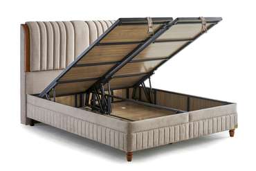 Кровать с подъёмным механизмом Kapok Naturel 160х200 бежевого цвета