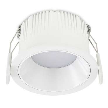 Св-к встр. Белый LED 1*7W 3000K 630Lm Ra80  IP20 D85xH45 180-240V Встраиваемые светильники