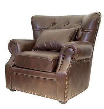 Кресло Tesco с обивкой из натуральной кожи