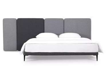 Кровать Licata 160х200 композиция 3 серого цвета