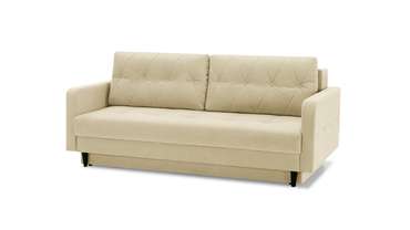 Прямой диван-кровать Бостон Лайт кремового цвета