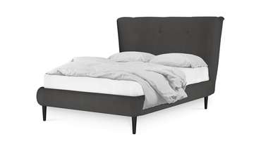 Кровать Дублин 140х200 темно-серого цвета