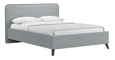 Кровать с подъемным механизмом и дном Милана 140х200 серого цвета.