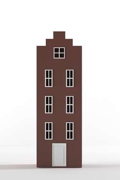 Шкаф-домик Амстердам Medium коричневого цвета