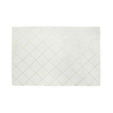 Ковер из полиэстера 120x180 белого цвета