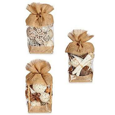 Искусственные растения Декоративный шар Белый Коричневый 13 x 29 x 13 cm (12 штук)