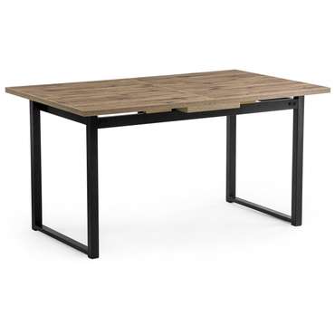 Обеденный раздвижной стол Макта черно-коричневого цвета