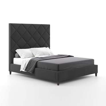 Кровать Dave 180х200 темно-серого цвета