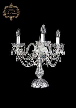 Хрустальная настольная лампа с подвесками Art Classic 45241 12.11.3.141-37.Gd.Sp подсвечник
