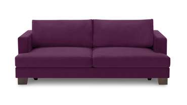Прямой диван-кровать Марсель фиолетового цвета