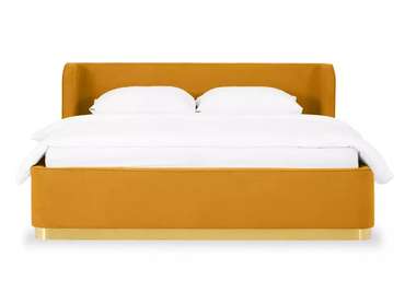 Кровать Vibe 160х200 желтого цвета с подъемным механизмом