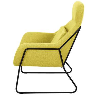 Кресло Archie желтого цвета 