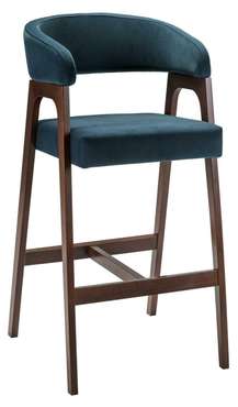 Кресло барное Baxter сине-коричневого цвета