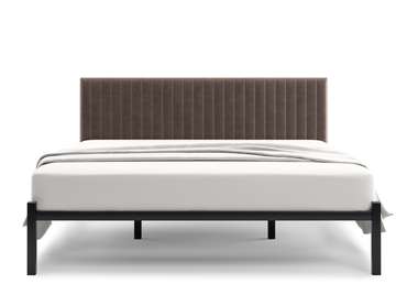 Кровать Лофт Mellisa Steccato 160х200 темно-коричневого цвета без подъемного механизма