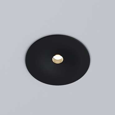 Светильник встраиваемый светодиодный Binnie 12W 3000K черный 15275/LED