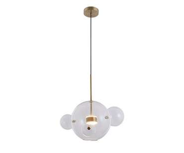 Подвес Галла прозрачный (цвет корпуса латунь) w40*45 h200 Led 14W (3000К)