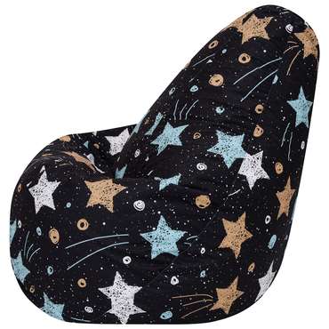 Кресло-мешок Груша XL Star черного цвета 