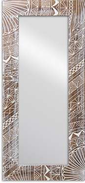 Настенное зеркало Onega Walnut 62x142 в раме из массива сосны
