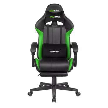 Игровое компьютерное кресло Throne черно-зеленого цвета