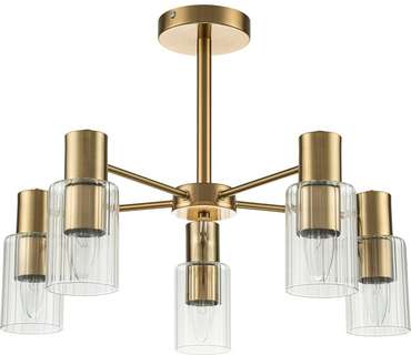 Потолочная люстра на штанге Diversity Escada 2120/5P E14*40W Gold