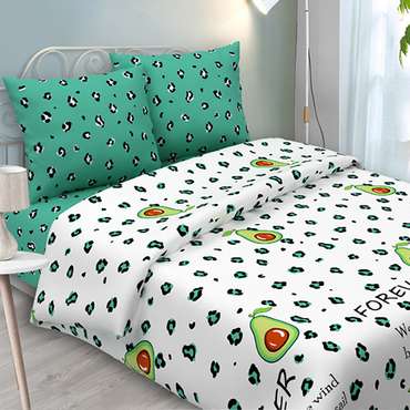 КПБ 'Традиция' дуэт, 100% хлопок, пл. 125 гр./кв.м. 'Авокадо'