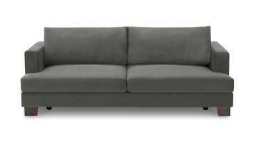 Прямой диван-кровать Марсель серого цвета