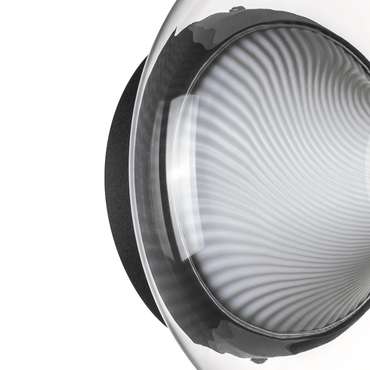 Люстра PALERMO 8W LED 350LM G ЧЕРНЫЙ/ПРОЗРАЧНЫЙ 3000K