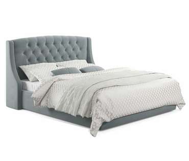 Кровать Stefani 140х200 серого цвета