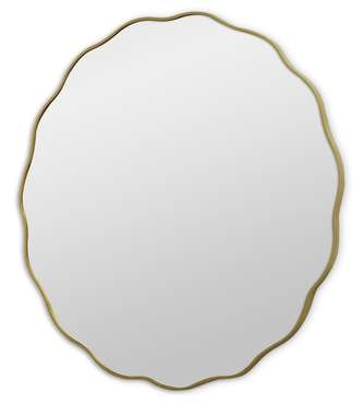 Настенное зеркало Fancy M 80х80 золотого цвета