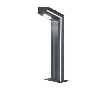 Светильник уличный серый 220V w15*7,5 h80 Led 10W (4000K) Декоративная подсветка зеленая.